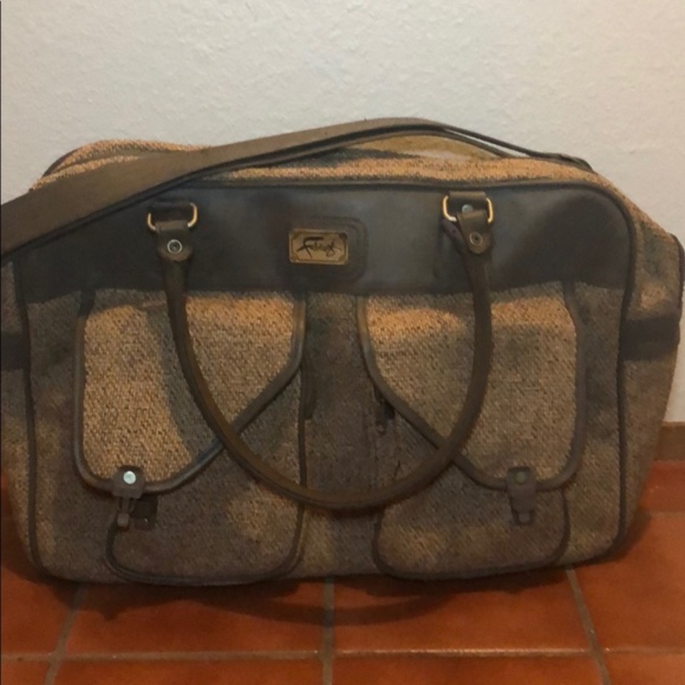 Vintage Fabergé Tweed Tote